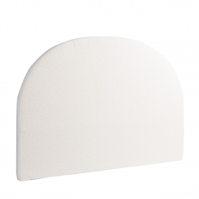 Noussa - Tête de lit en tissu bouclette demi-lune L170cm