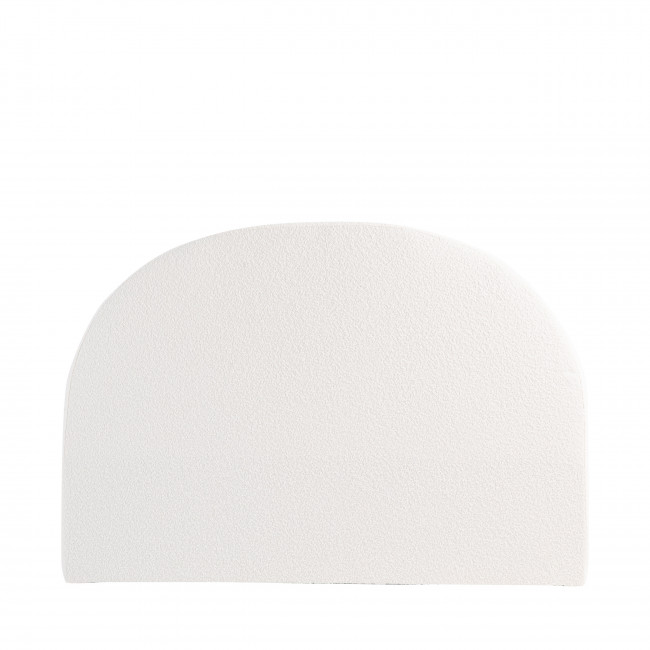 Noussa - Tête de lit en tissu bouclette demi-lune L170cm