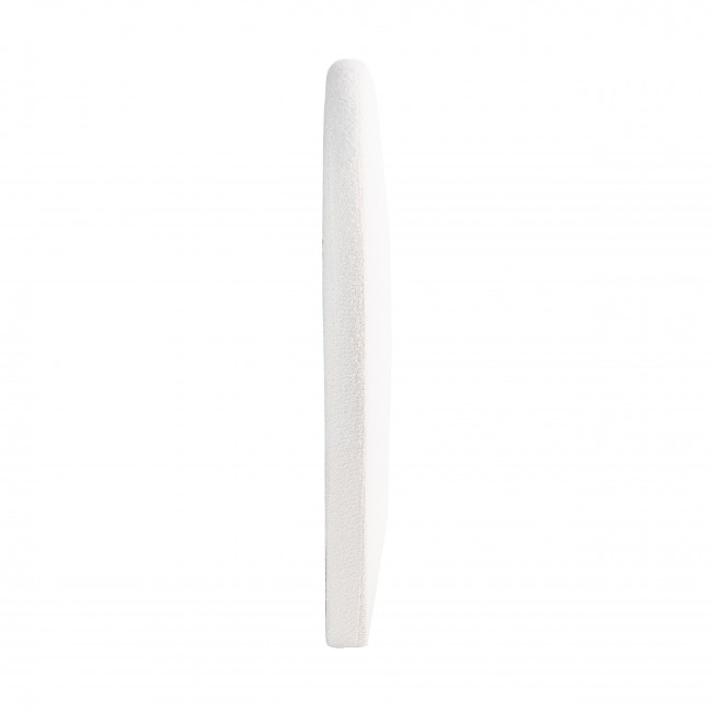 Noussa - Tête de lit en tissu bouclette demi-lune L150cm