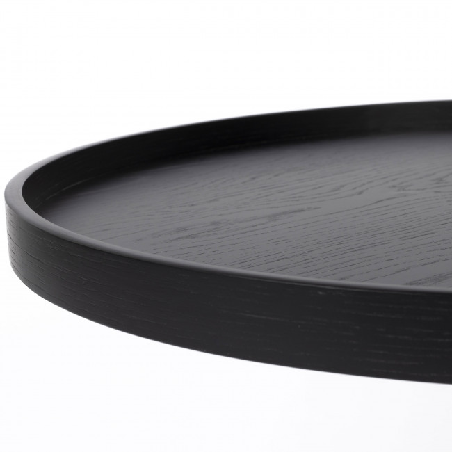 Yuri - Table basse ronde en bois et métal ø70cm