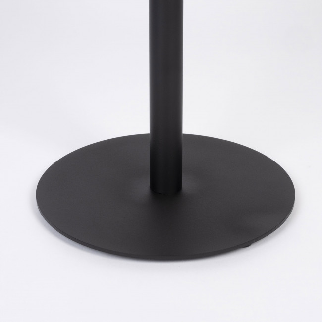 Yuri - Table d'appoint ronde en bois et métal ø45cm
