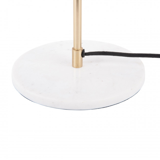 Waved Dome - Lampe à poser en métal et marbre