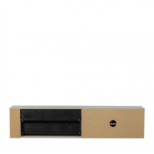 Settle down - Meuble TV 2 portes, 2 tiroirs en bois L200cm