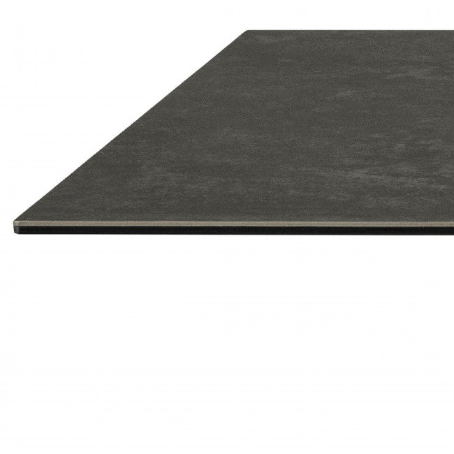 Eurame - Table à manger 8 places en céramique et métal 