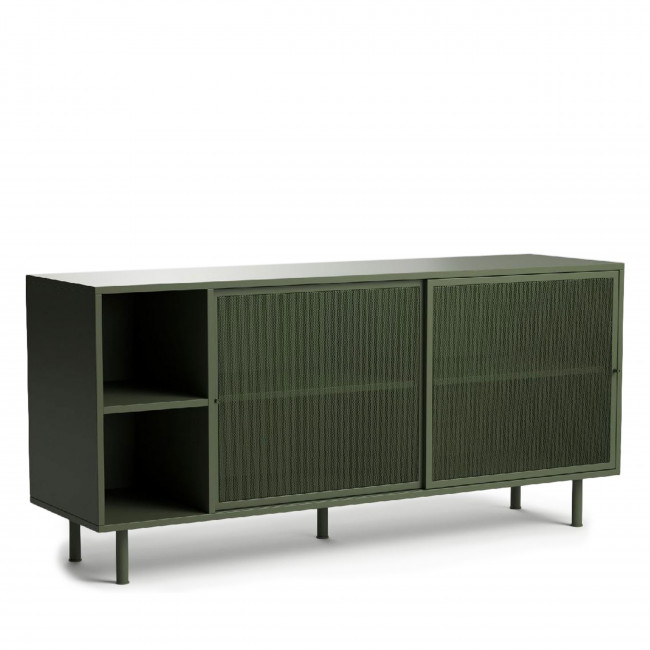 Kiso - Buffet 2 portes, 2 niches en métal L160cm