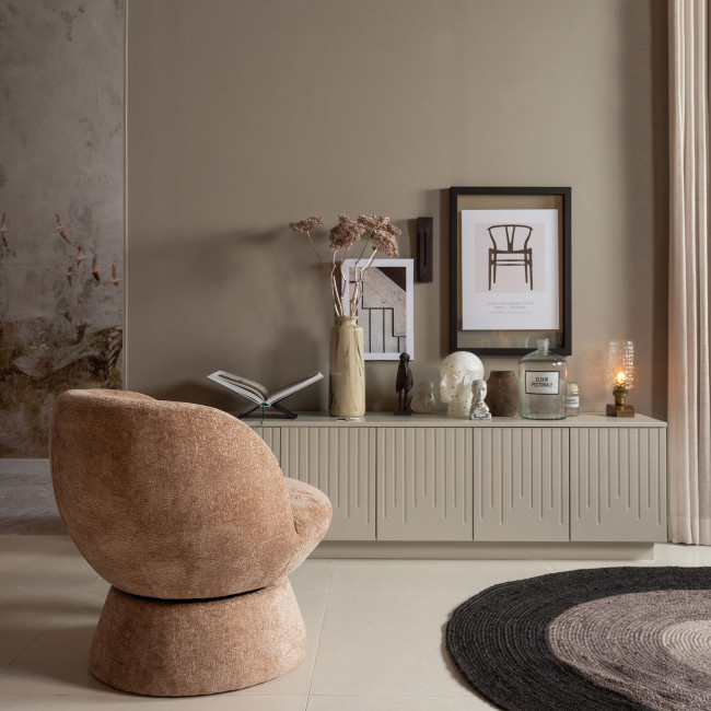 Shuffle - Fauteuil pivotant en tissu