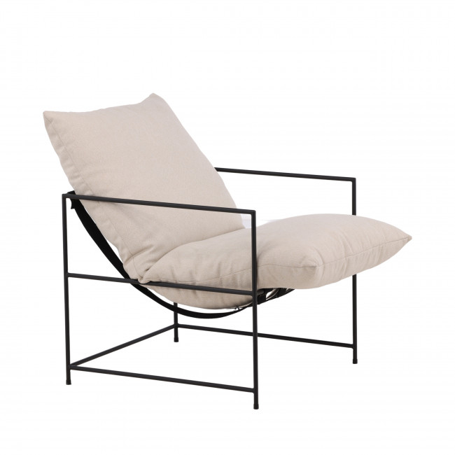 Sedalia - Fauteuil en tissu et métal