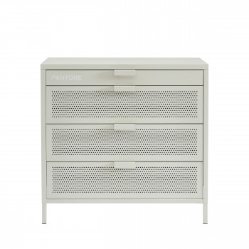 Nino - Commode 4 tiroirs en métal PANTONE L80cm