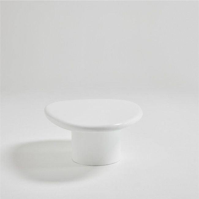 Luna - Table basse organique en fibre de ciment L80cm