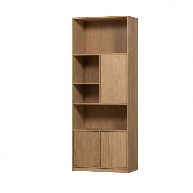 Modulair - Bibliothèque 3 portes en bois H199cm