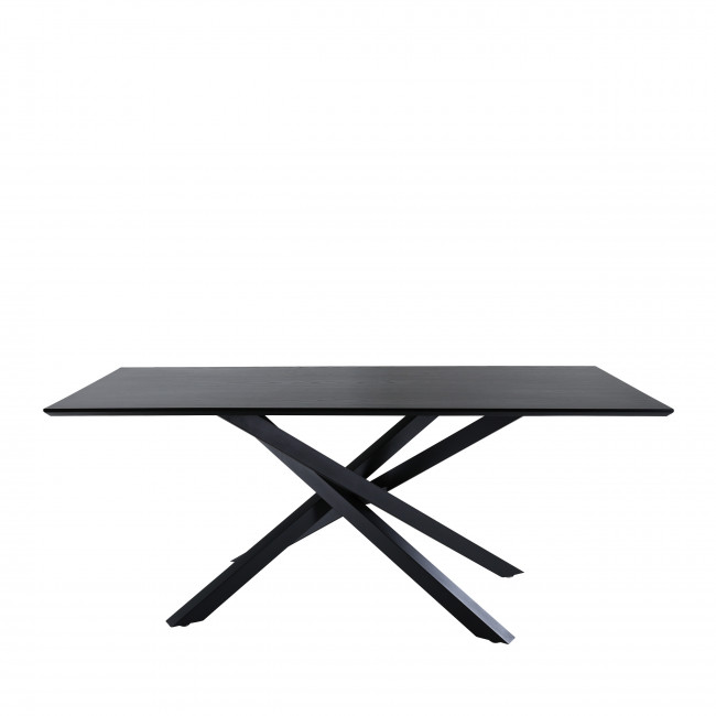 Piazza - Table à manger 8 personnes en bois et métal