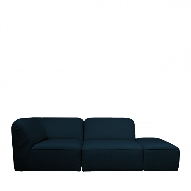 Noor - Pouf pour canapé modulable en tissu bouclette