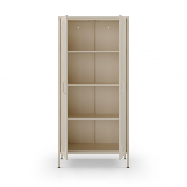 Zio - Vaisselier 2 portes en métal H170cm