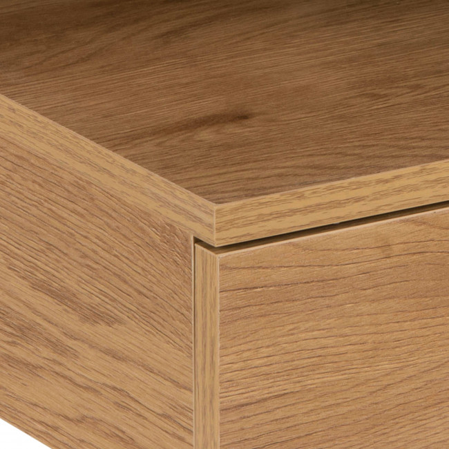 Kamichi - Table de chevet murale 1 niche, 1 tiroir en bois