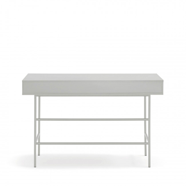 Sierra - Bureau 2 tiroirs en bois et métal L120cm