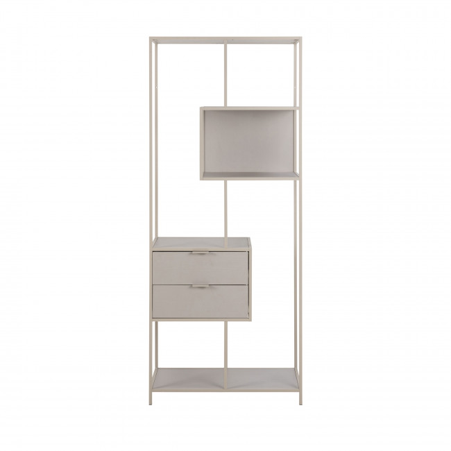 Hexa - Étagère 2 tiroirs en métal H185cm
