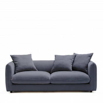 Popi - Canapé convertible 3 places en tissu