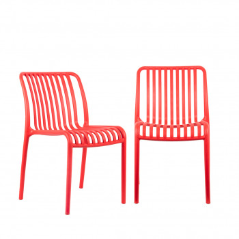 Glee - Lot de 2 chaises en plastique