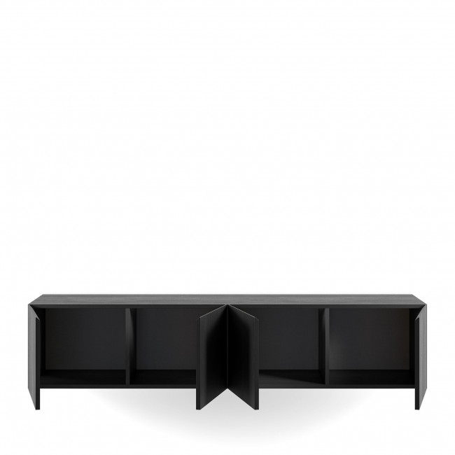 Nexa - Meuble TV suspendu 4 portes en bois L180cm
