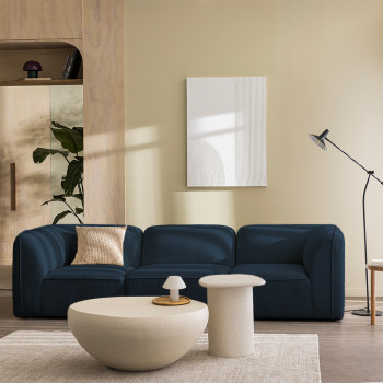Noor - Angle réversible pour canapé modulable en tissu bouclette