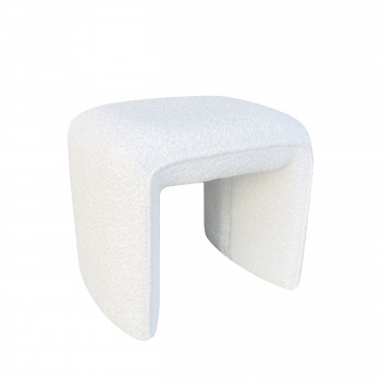 Full - Pouf en tissu bouclette