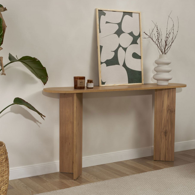 Sam - Console ovale en bois L150cm