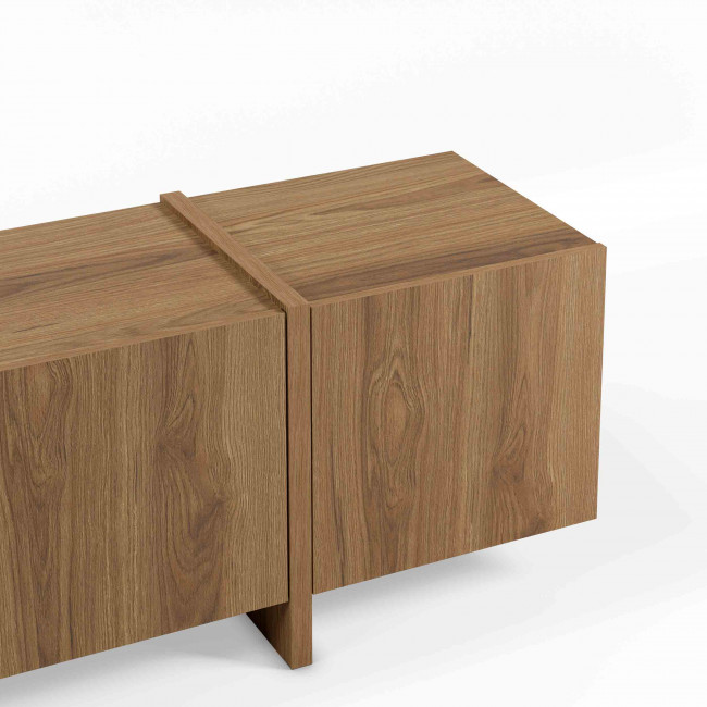 Nicole - Meuble TV 4 portes en bois 180cm
