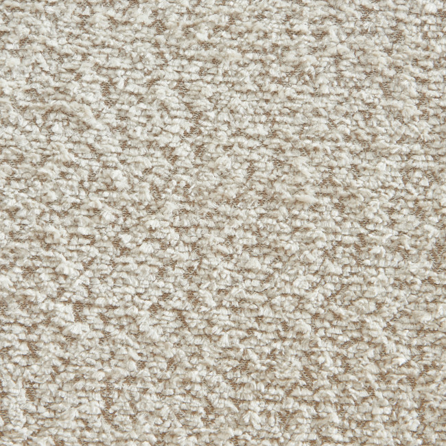 Ema - Lot de 2 tabourets de bar en tissu bouclette et métal H66,5cm