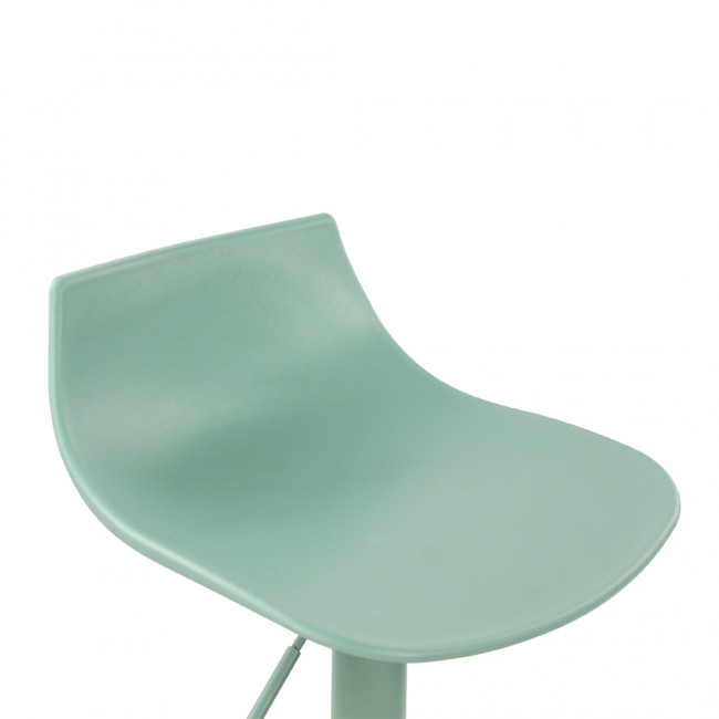 Heribo - Lot de 2 chaises de bar réglables en plastique et métal H58-79cm