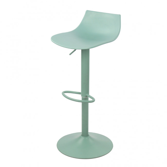 Heribo - Lot de 2 chaises de bar réglables en plastique et métal H58-79cm