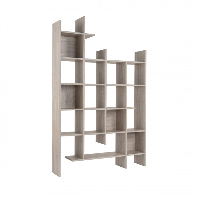 Mako - Bibliothèque effet travertin H188cm
