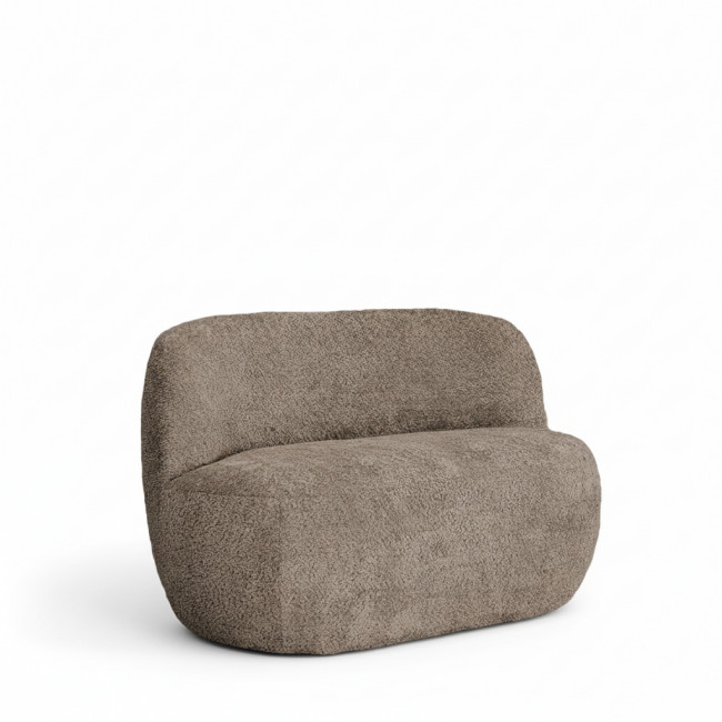 Mo - Banquette 2 places en tissu bouclette
