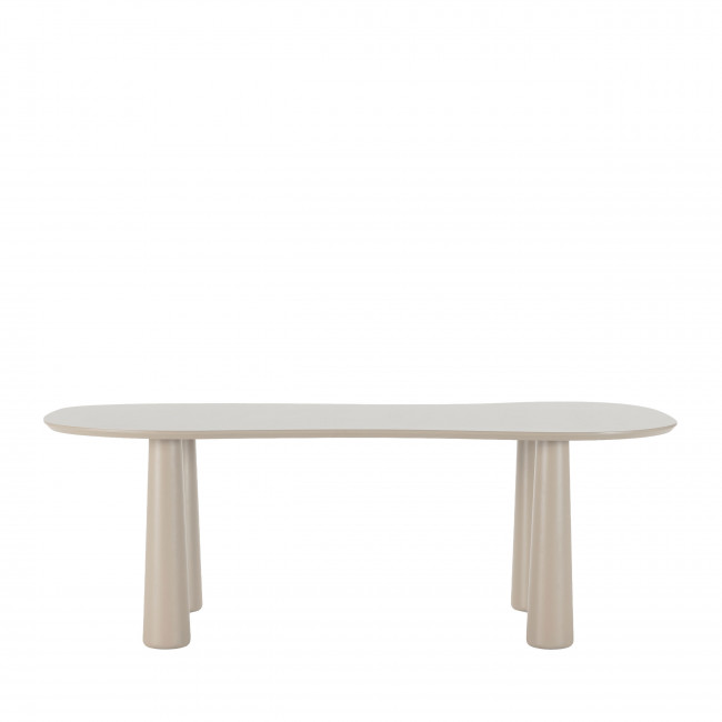 Adrine - Table à manger 8 personnes organique en bois 