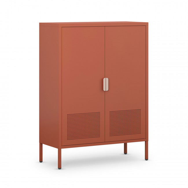 Adel - Buffet haut 2 portes en métal H110cm