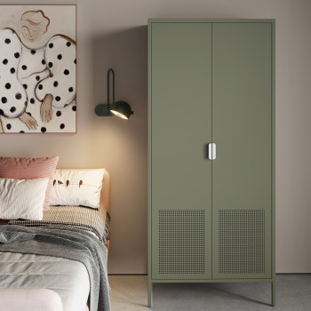 Adel - Armoire 2 portes en métal H180cm