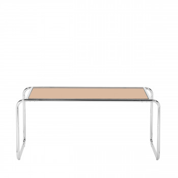 Rika - Table basse en verre pieds chrome