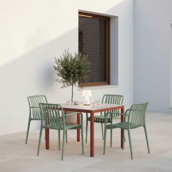 Brano - Lot de 2 fauteuils indoor/outdoor en plastique