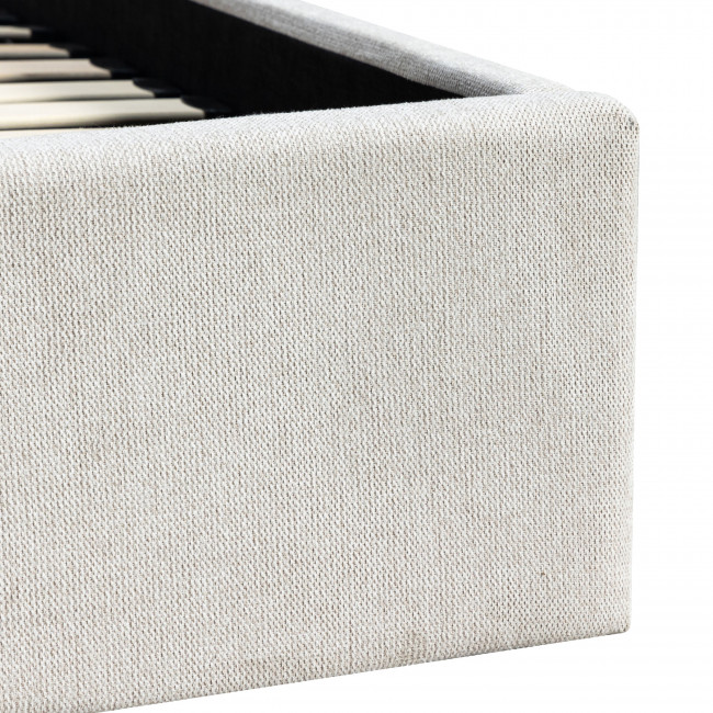 Brie - Lit coffre en tissu avec rangements intégrés 160x200cm