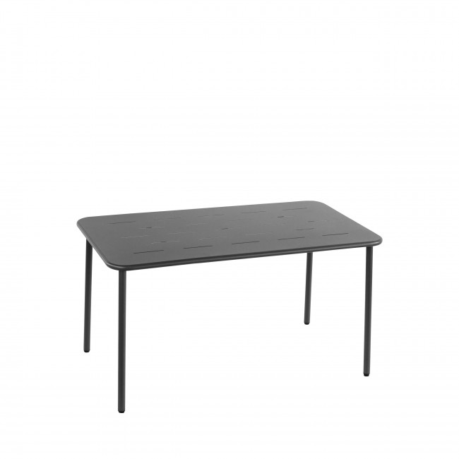 Zyra - Table à manger de jardin 4 personnes en métal