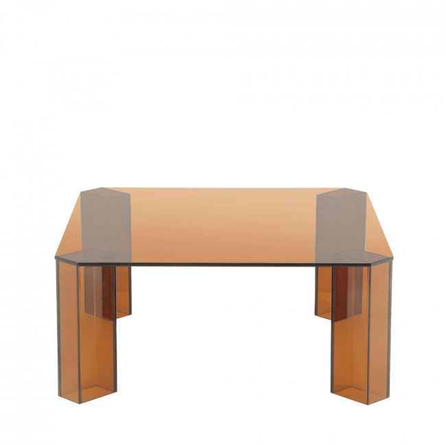 Remo - Table basse carrée en verre 80x80cm
