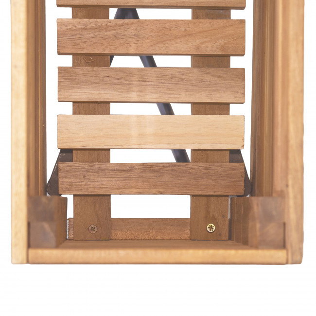 Kora - Jardinière en bois et métal H62cm