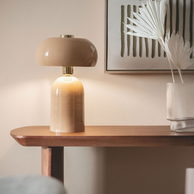 Doria - Lampe à poser champignon en métal