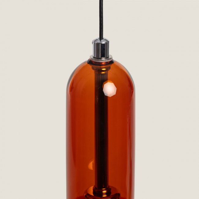 Timo - Suspension en verre avec LED intégrée ø15cm