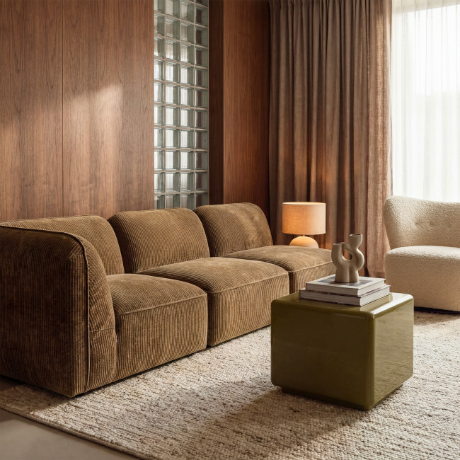 Noor - Chauffeuse pour canapé modulable en velours côtelé 