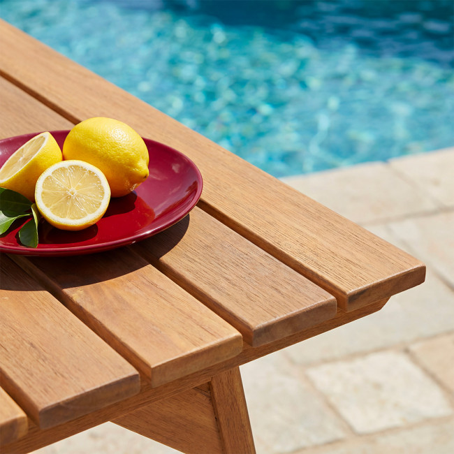 Ava - Table à manger de jardin 6 personnes en bois