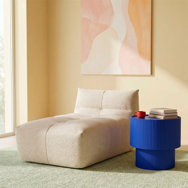 Sand I - Table d'appoint avec rangement en bois ø38,5cm