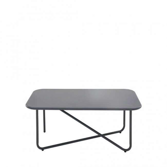 Zeno - Salon de jardin 4 places en acier traité