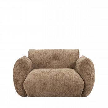 Bocca - Fauteuil en tissu à dossier capitonné