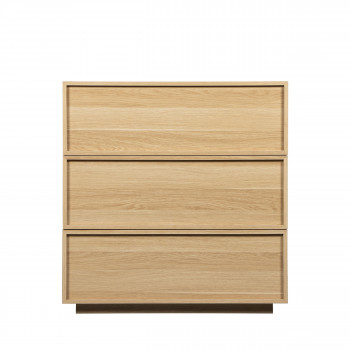 Joy - Commode 3 tiroirs en bois L85cm