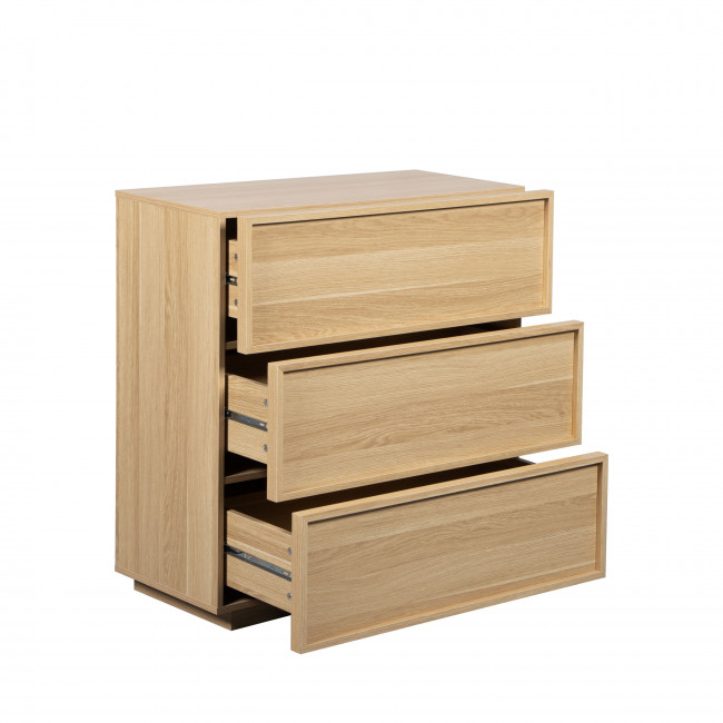 Joy - Commode 3 tiroirs en bois L85cm
